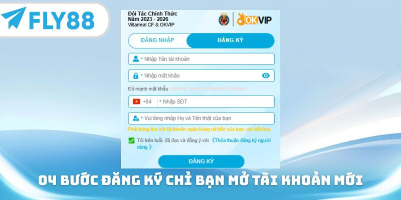 04 bước đăng ký chỉ bạn mở tài khoản mới